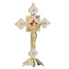 Metal Enamel Crosses Enamel Coating Anti Rust Gold White Crosses