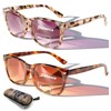Sehnsucht Bifocal Reading Sunglasses for Men and Women,Retro Reading Glasses