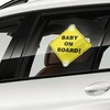 ASSURED SIGNS Baby On Board Sign with Suction Cups,Baby Safety