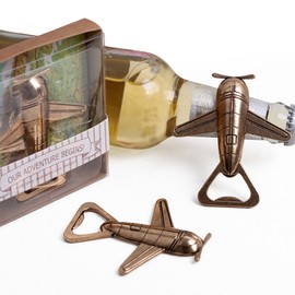dngcity Wedding Favor Airplane Bottle Opener Set of 20