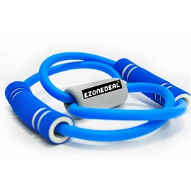 EZONEDEAL Chest Expander Resistance 8 Type Muscle Chest Expander Rope Workout Pulling Exerciser Fitness Exercise Tube Sports Yoga for Men and Women Yoga, Home Gym, Pilates, Fitness Exercise (Pink)