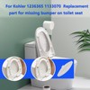for Kohler 1133070 1236365 Toilet Replacement Parts 4Pcs Rubber Toilet