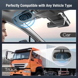 Sunitec Bluetooth Car Speaker Phone: Hands Free Calling Kits 6W in car Speakerphone for Safe Driving - Support Siri Google Assistant Voice Calls/Motion Auto ON Off - BC990P