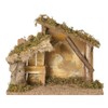Roman Fontanini 9-Inch Nativity Stable – Handcrafted Rustic Manger for