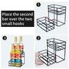 MCSAPIL Coffee Syrup Rack (4 Bottle Capacity)，Coffee Syrup Organizer for