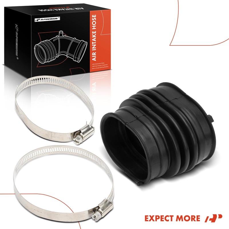 A-Premium Engine Air Clean Intake Tube Hose with Clamps Compatible