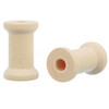 CleverDelights 1" Wood Spools - 200 Pack - 1 x