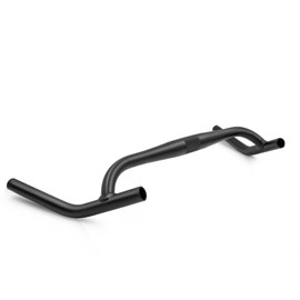 Bike Handlebar PRO Aluminum Alloy Bicycle Handle Bar Big Angle Bend Handlebar Drop Handlebar for Gravel Bikes MTB 22.2 * 31.8mm,430 * 510mm,470 * 600mm,510 * 640mm Black (31.8x510x640mm)