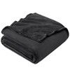 EHEYCIGA Fleece Blanket Dark Grey Throws for Sofas Fluffy Warm