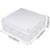 Zulkit Junction Box ABS Plastic Dustproof Waterproof IP65 Universal Electrical