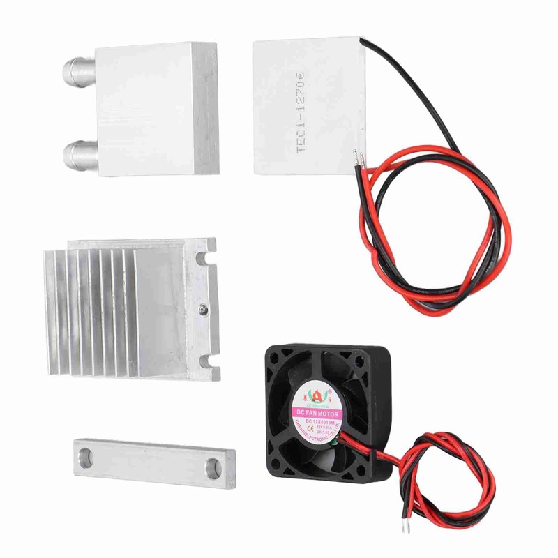 12V Thermoelectric Peltier Cooler Semiconductor Refrigeration Cooling Fan System Heatsink