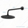OFFO Shower Arm with Flange, 16 in Wall Mount Replacement