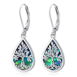 Tree of Life Earrings Sterling Silver for Women Dangle Drop Earrings Jewelry Gifts