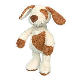 SIGIKID 39525 Cuddly Toy Dog Green Girls and Boys Baby Toy Recommended from Birth White/Brown