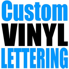 Custom Vinyl Lettering (2 inch high Text) for Cars, Trucks, Boats, Doors, Windows, Signs, Windshields, Letters, Numbers, Decal Stickers