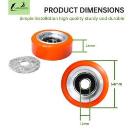 70298701 70298701P Dryer Support Roller Bearing 70568201 70052601 70052601P TU20226 TU21862 For Alliance Huebsch Speedqueen IPSO