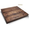 MAGIGO 19 x 19 Inches Large Square Black Walnut Wood