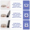 JSIWOTH Weather Stripping, White D-shaped Rubber Seal Strip for Doors/Windows,