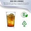 Plastic Drinking Glasses, Disposable Glass Cups, Clear Hard Plastic Water,