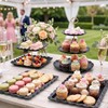 SWEETBLOOM 12-Pack Dessert Table Display Set Black