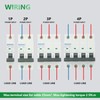Wengart Three Phase Miniature Circuit Breaker WGM12-63H, AC230V/400V 16A 4P,
