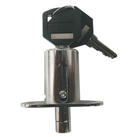 Disc Tumbler Sliding Door Lock, 7/8 in.