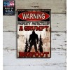 Blackwater Trading Warning Property Protected By A Grumpy Bigfoot 9"x12"