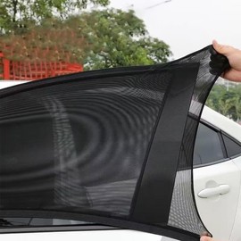 Car Window Screens for Camping Ultimate Protection: Breathable Mesh Side Full Window Screen Covers | Fits Most Cars/SUVs | Easy Installation | Camping Privacy Protection, Sun Shade & Breathable 4Pcs