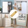 MOROBOR 2pcs Square Brushed Gold Flush Pulls Recessed Finger Pulls,