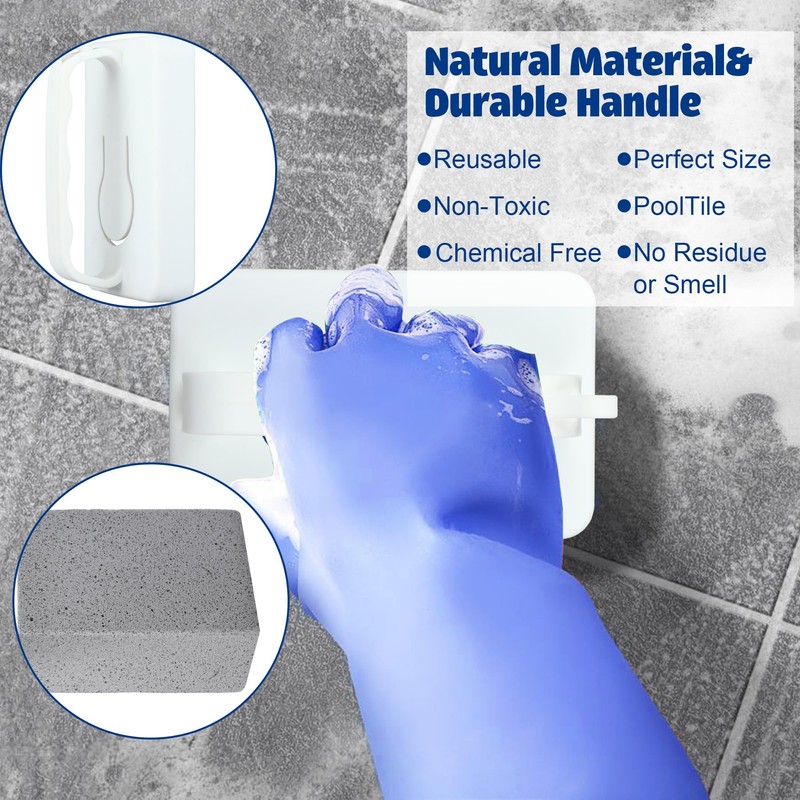 6 PCS Hand-Held Pool Pumice Stones Swimming Pumice Pool Tile