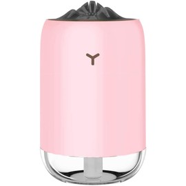 DOSYU Mini USB Humidificador, 7 Colores LED Luz de 260ml Humidificadores Portatil, 2 Modos de Pulverización, Super Tranquilo para El Hogar, El Coche,