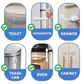 Jool Baby Multi-Use Safety Strap Locks - Size: 4 Pack