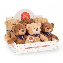 Teddy Hermann 91374 Teddy Bear 2 Colours Assorted 23 cm in Display