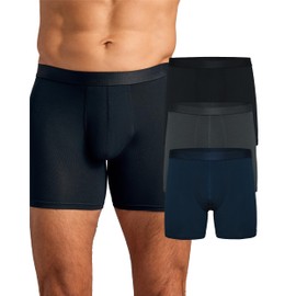 True Classic Mens Underwear Boxer Briefs - Breathable, Ultra-Soft Mens Boxer Briefs Underwear Pack, Pack of 3, Variety, M