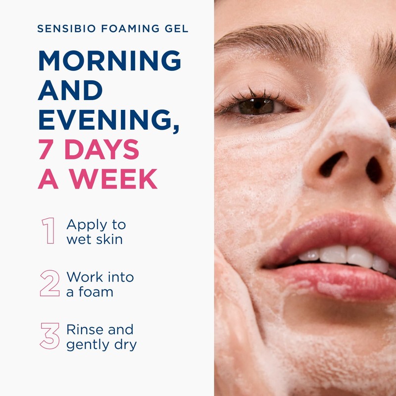 Bioderma Sensibio Foaming Gel Gentle Face Cleanser, Cleansing and Makeup