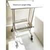 Banfluxion 2-Layer Medical Rolling Cart Mobile Trolley Cart with 4