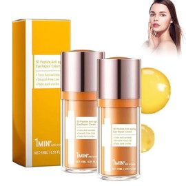 Crema para Ojos de papa, Crema para Ojos Peptidos 5D Antiarrugas, Gel Antiaging para Bolsas y Ojeras, Tratamiento Reafirmante que Reduce la Hinchazn  