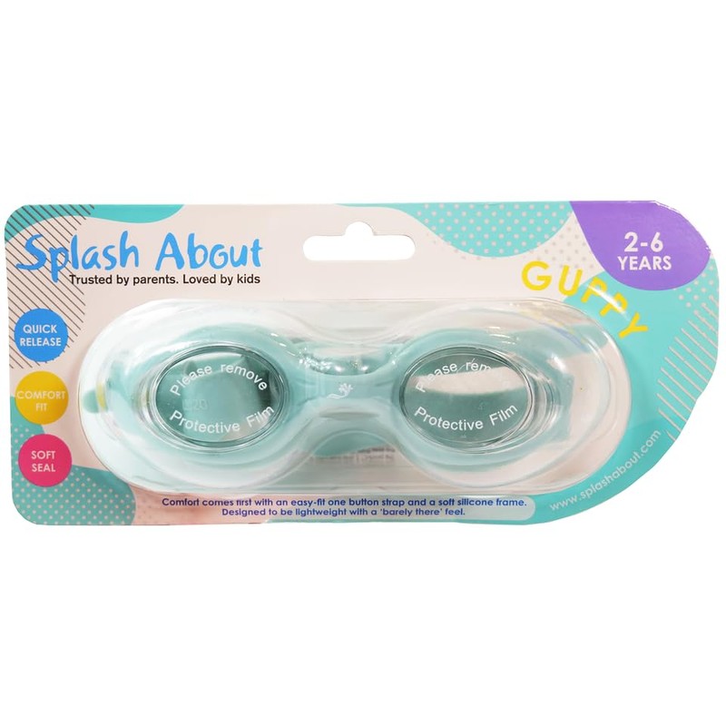 Splash About Infant Goggles, Guppy Pistachio, 2-6 Years