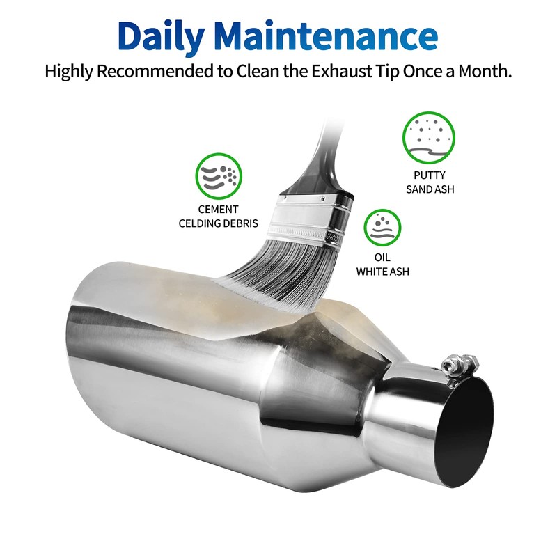 AUTOSAVER88 3 Inch Inlet Exhaust Tip, 3" Inlet 6" Outlet