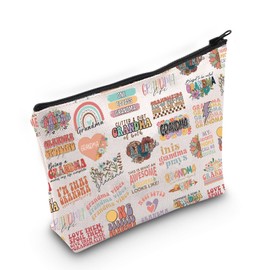 Grandma Gifts New Grandma Cosmetic Bag for Grandma from Grandkids Grandma Birthday Gifts (Grandma CA Bag)