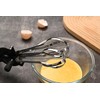 Fox Run Stainless Steel Manual Hand Mixer, Black Retro Style