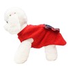 Petitebelle Plaid Fleece Puppy Dog Sweater (Red, X-Small)