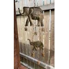Elephant Mother and Baby Wind Chime Wallhanging Mobile With Bells