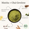 Organic Chai Matcha+, Organic Premium Matcha (60%) with Chai Spices,