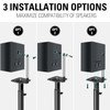 Mounting Dream Speaker Stands Height Adjustable for Satellite & Small