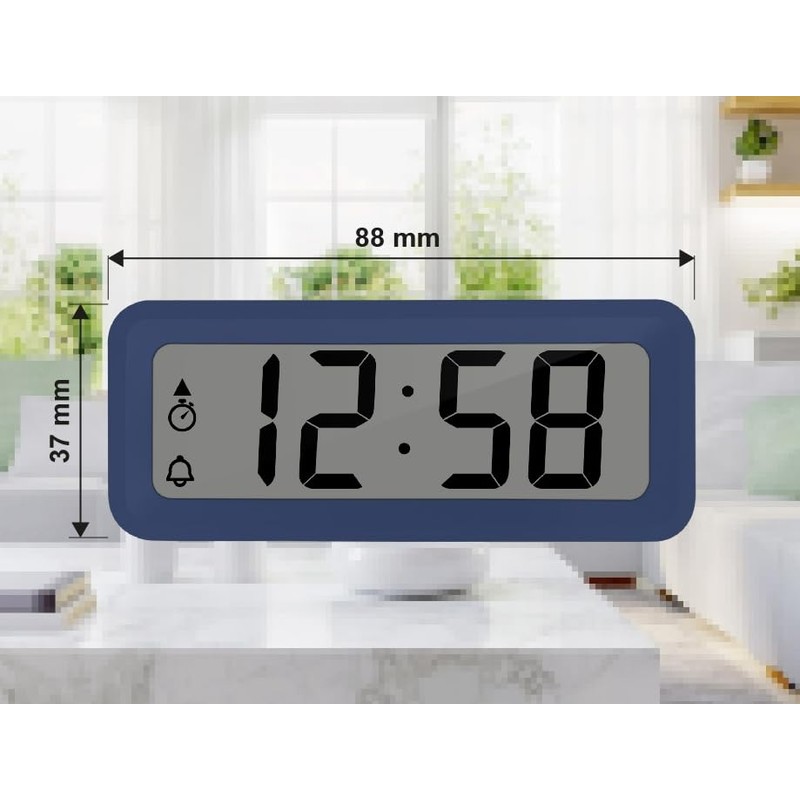 Technoline WT 175 Digital Quartz Alarm Clock with Snooze, Timer,