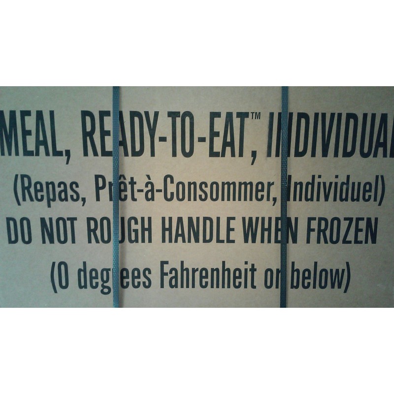 SOPACKO Genuine Military MRE Box A Insp Test Date 09/2018