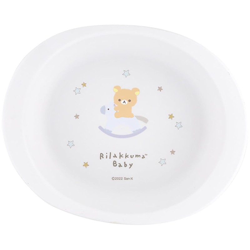 Skater XP25AG-A Rilakkuma Baby Tableware, Small Plates, For Kids, 5