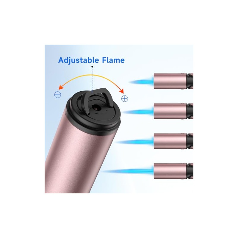 Torch Lighters Butane Lighter 2 Pack Windproof Adjustable Jet Flame