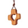wellhouse Wood Olive Cross Necklace Christian Faith Pendant Gift for All Ages